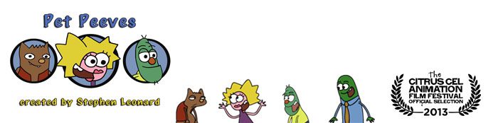 A group of cartoon characters standing next to each other.